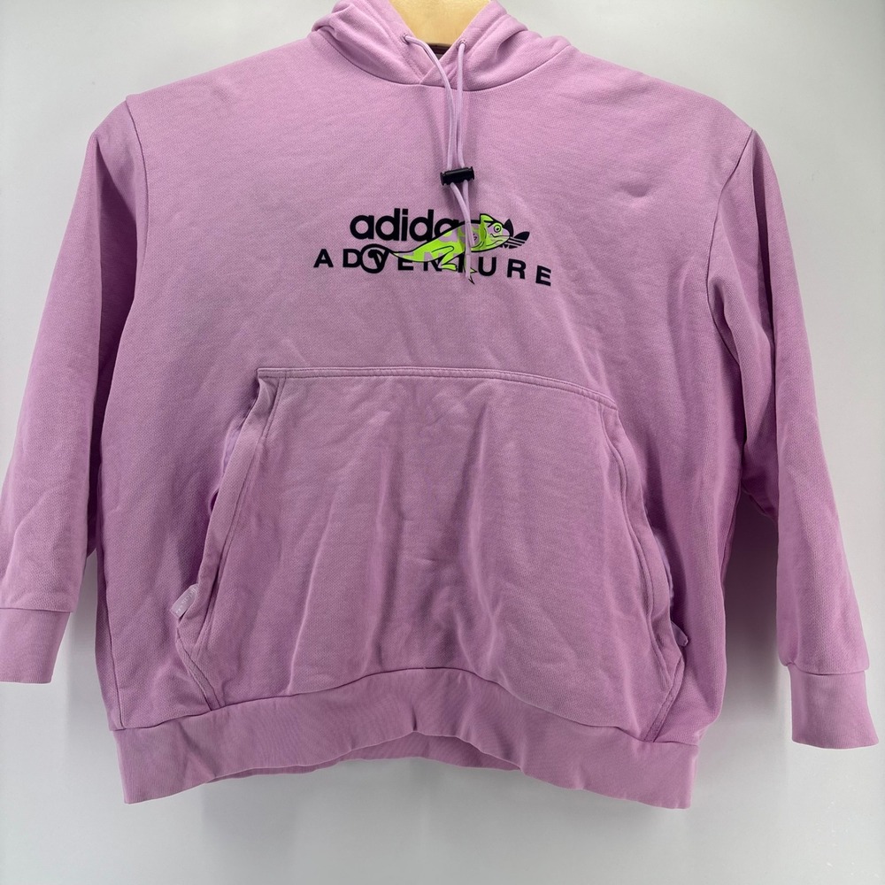 Adidas Adventure Hoodie Mens XL Purple Chameleon Graphic Outdoor Pullover